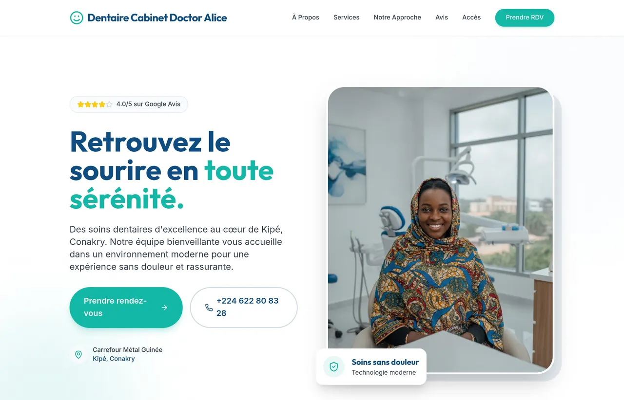 Cabinet Dentaire Doctor Alice — Kipé, Conakry
